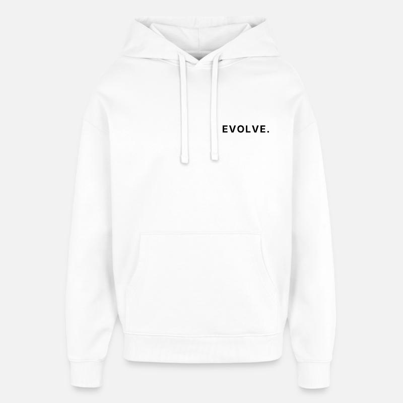 Evolve - Croissance et Changement - Sweat à capuche unisexe Stanley/Stella Oversized - blanc