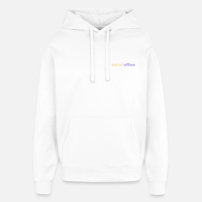 Absent du bureau - Sweat à capuche unisexe Stanley/Stella Oversized - blanc