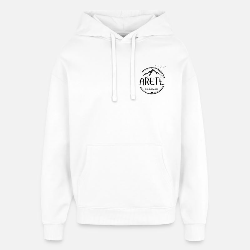 Arete - Eudaimonia - Sweat à capuche unisexe Stanley/Stella Oversized - blanc