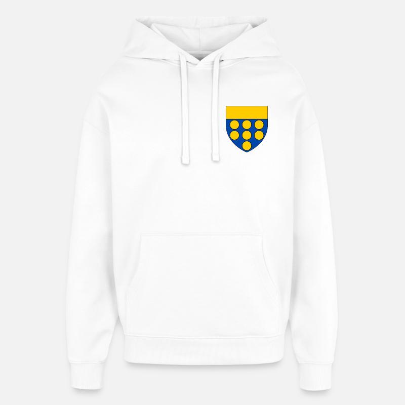 Blason de la Brie - Sweat à capuche unisexe Stanley/Stella Oversized - blanc