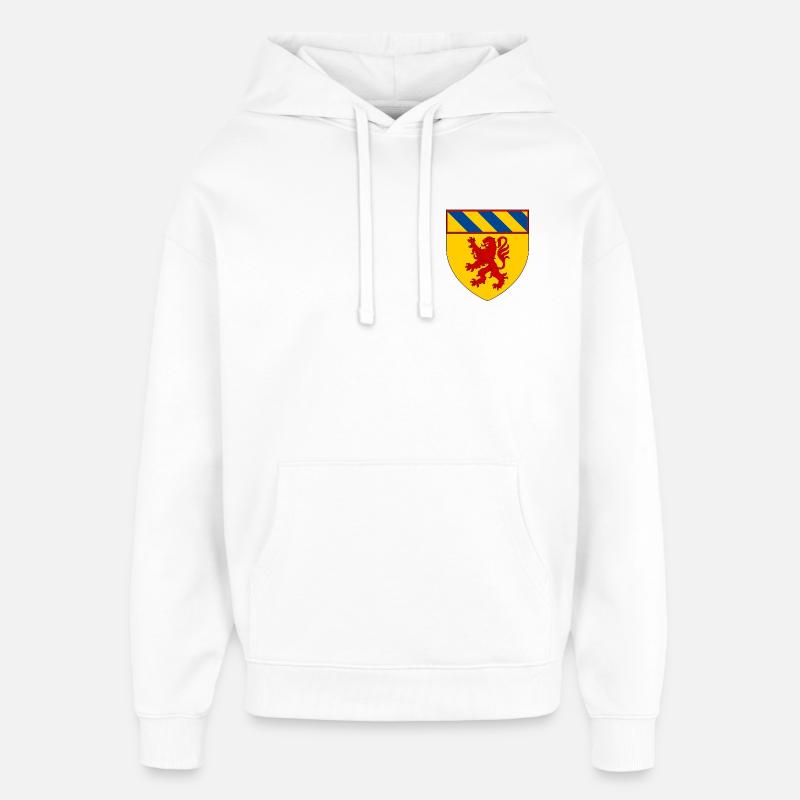 Blason d'Autun - Sweat à capuche unisexe Stanley/Stella Oversized - blanc