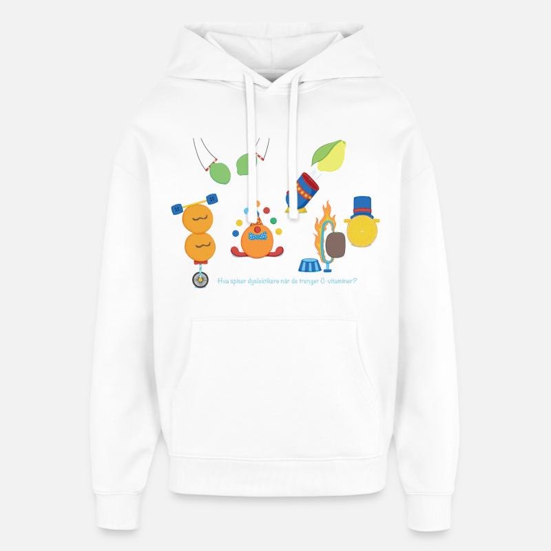 fruits du cirque - Sweat à capuche unisexe Stanley/Stella Oversized - blanc