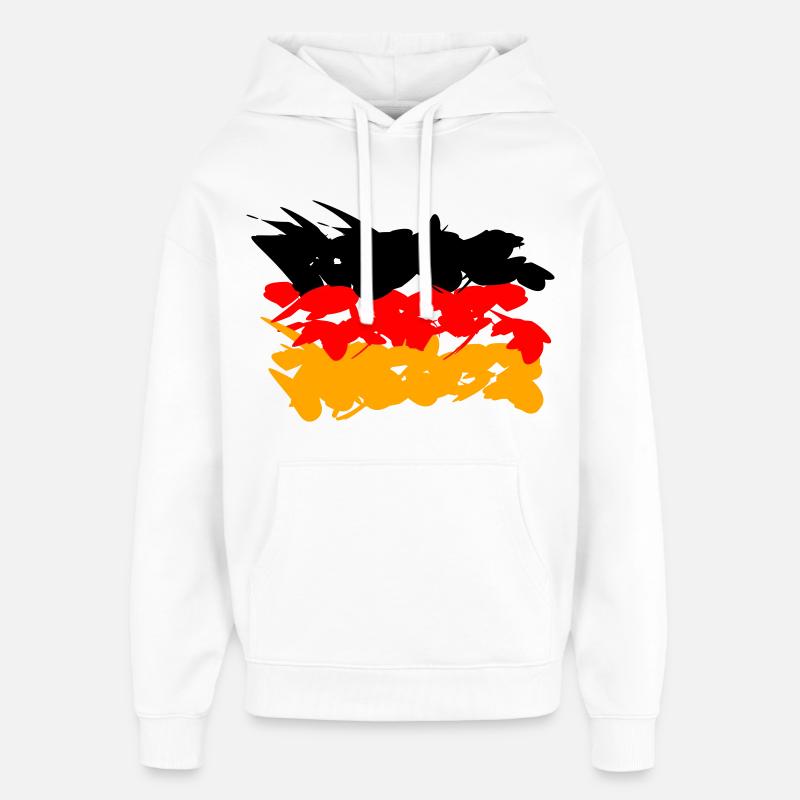 Drapeau de l’Allemagne Graffiti Design - Sweat à capuche unisexe Stanley/Stella Oversized - blanc