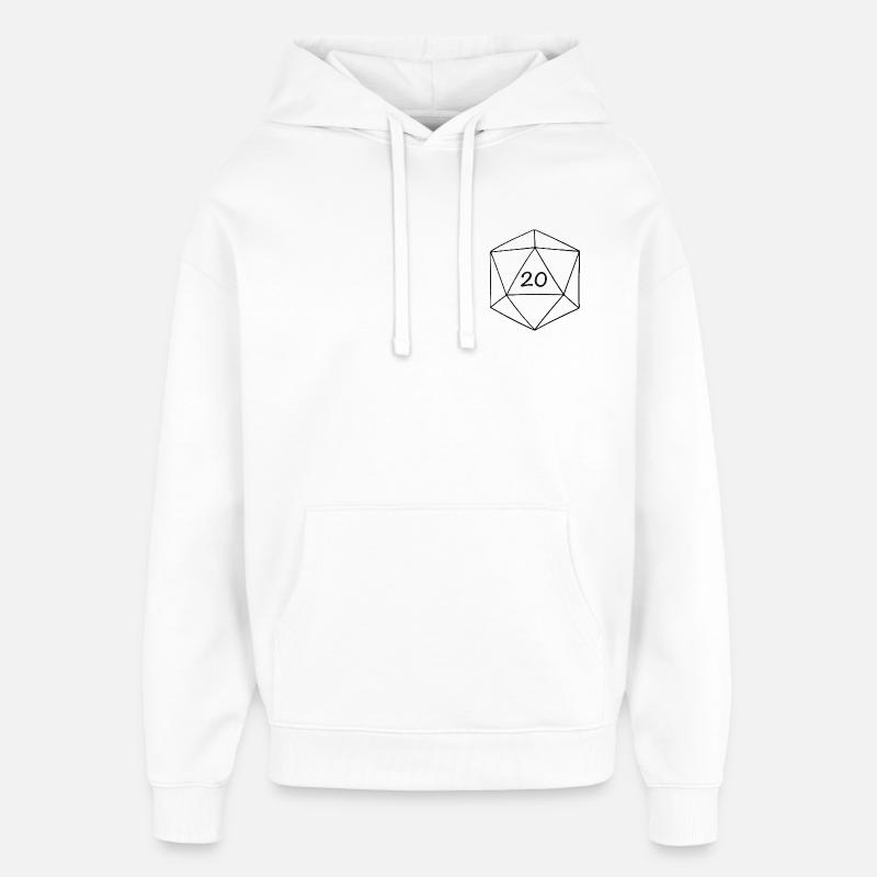 d20 - Sweat à capuche unisexe Stanley/Stella Oversized - blanc