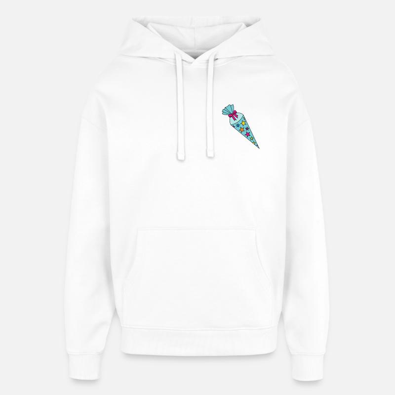 Pomne de sucre de l’école - Sweat à capuche unisexe Stanley/Stella Oversized - blanc