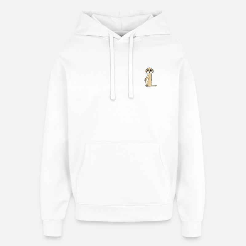 suricates - Sweat à capuche unisexe Stanley/Stella Oversized - blanc