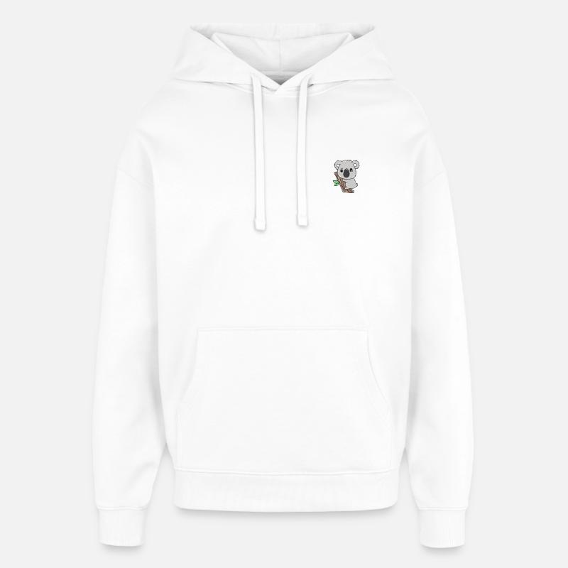 koala - Sweat à capuche unisexe Stanley/Stella Oversized - blanc