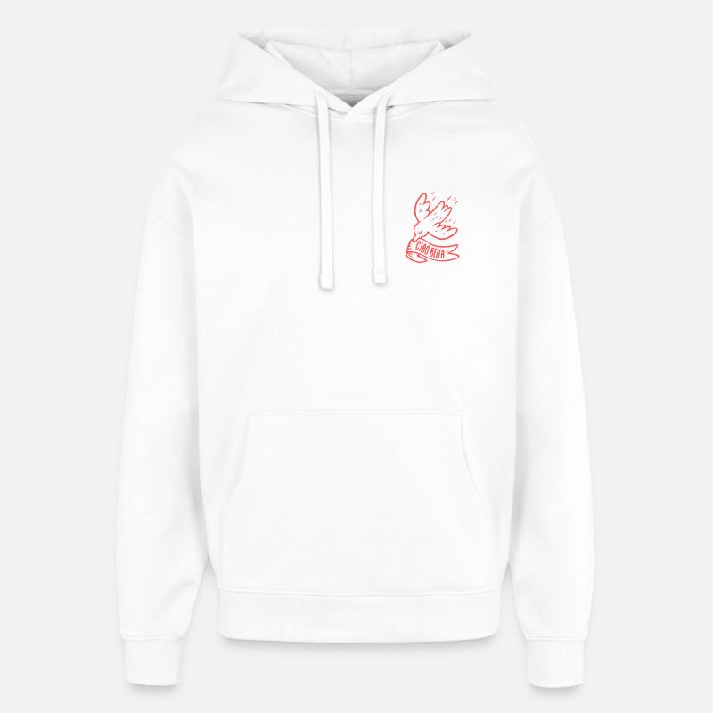 Ciao Bella  - Sweat à capuche unisexe Stanley/Stella Oversized - blanc