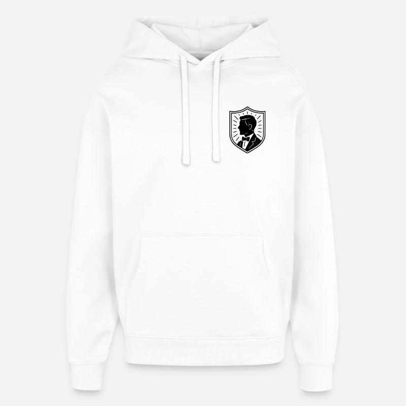 Le marié - Sweat à capuche unisexe Stanley/Stella Oversized - blanc