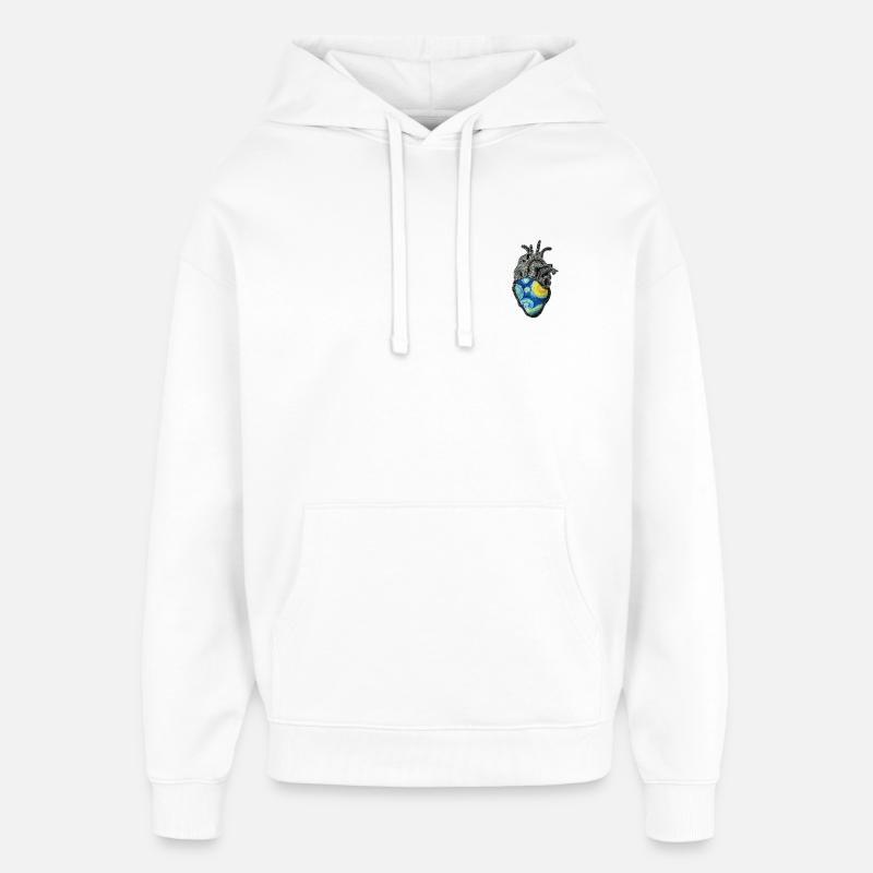 van gogh - Sweat à capuche unisexe Stanley/Stella Oversized - blanc