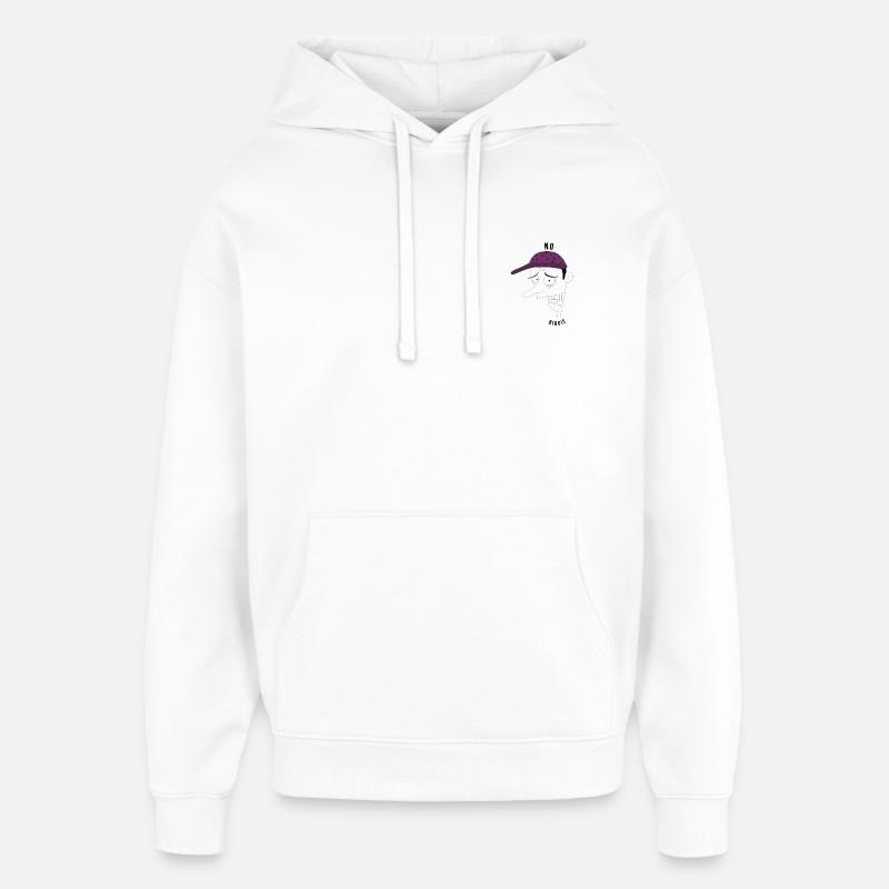 Pas grand-chose mec - ironique - Sweat à capuche unisexe Stanley/Stella Oversized - blanc