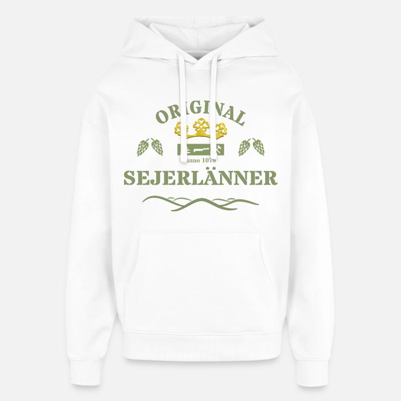 Original Sejerlänner Siegerländer  - Oversized Unisex Hoodie von Stanley/Stella - Weiß