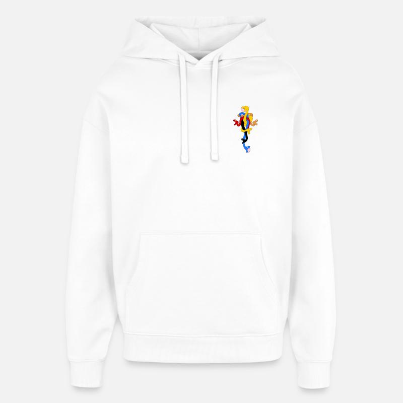 Schlangenbogen in stilisierten Farben - Oversized Unisex Hoodie von Stanley/Stella - Weiß
