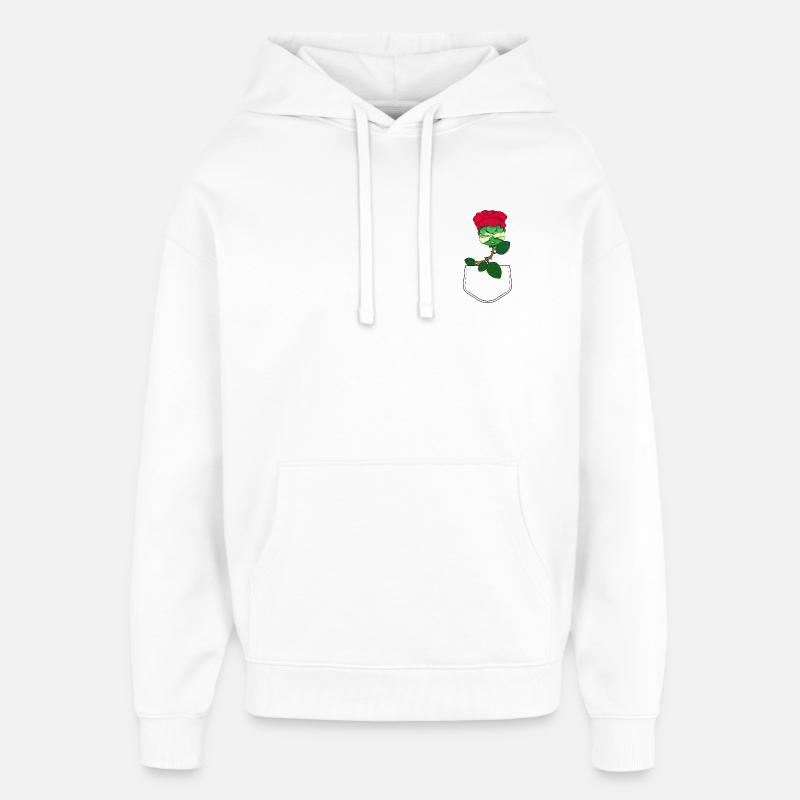 ESSENCE VOILÉE - Sweat à capuche unisexe Stanley/Stella Oversized - blanc