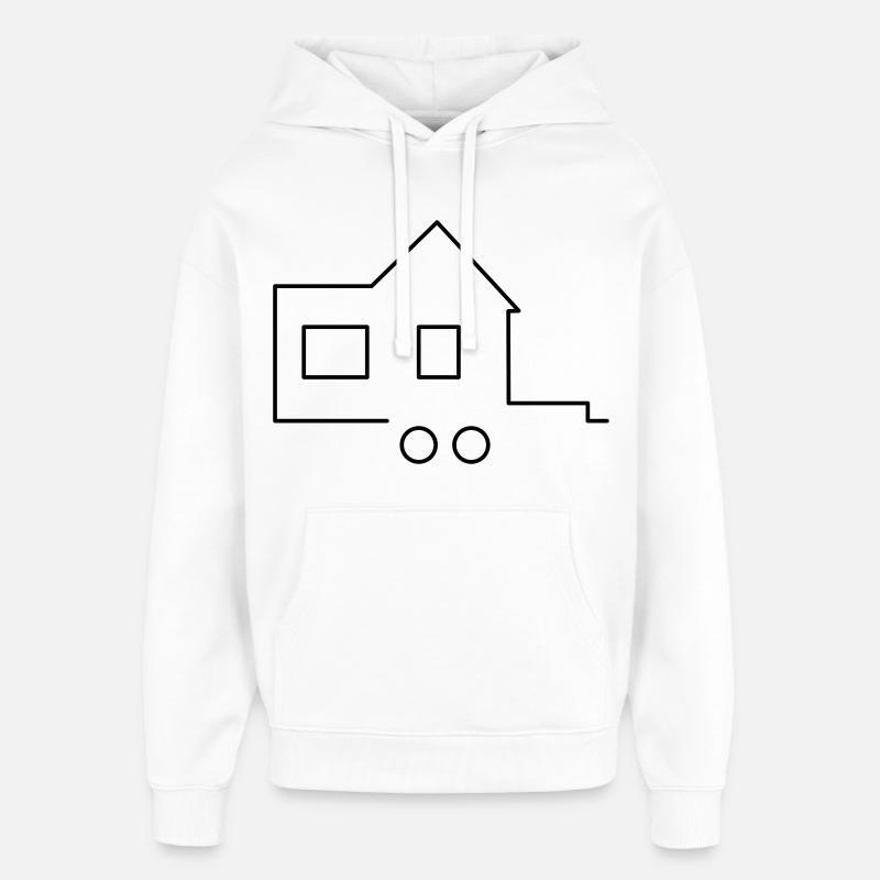 Tiny house - Oversized Unisex Hoodie by Stanley/Stella - white