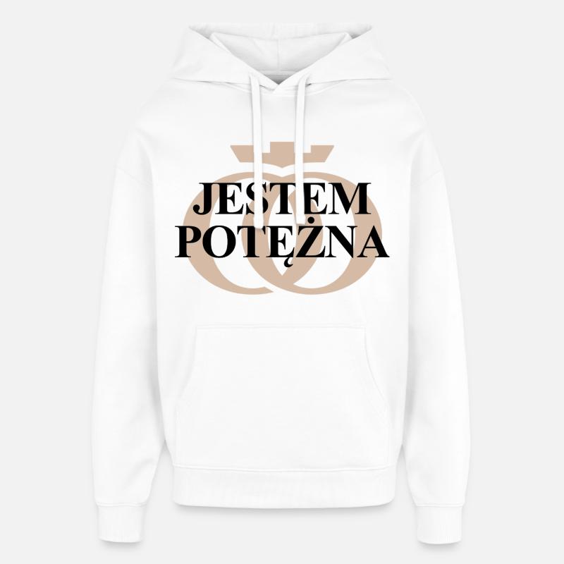 I'm Mighty Oppoline Collection - Sweat à capuche unisexe Stanley/Stella Oversized - blanc