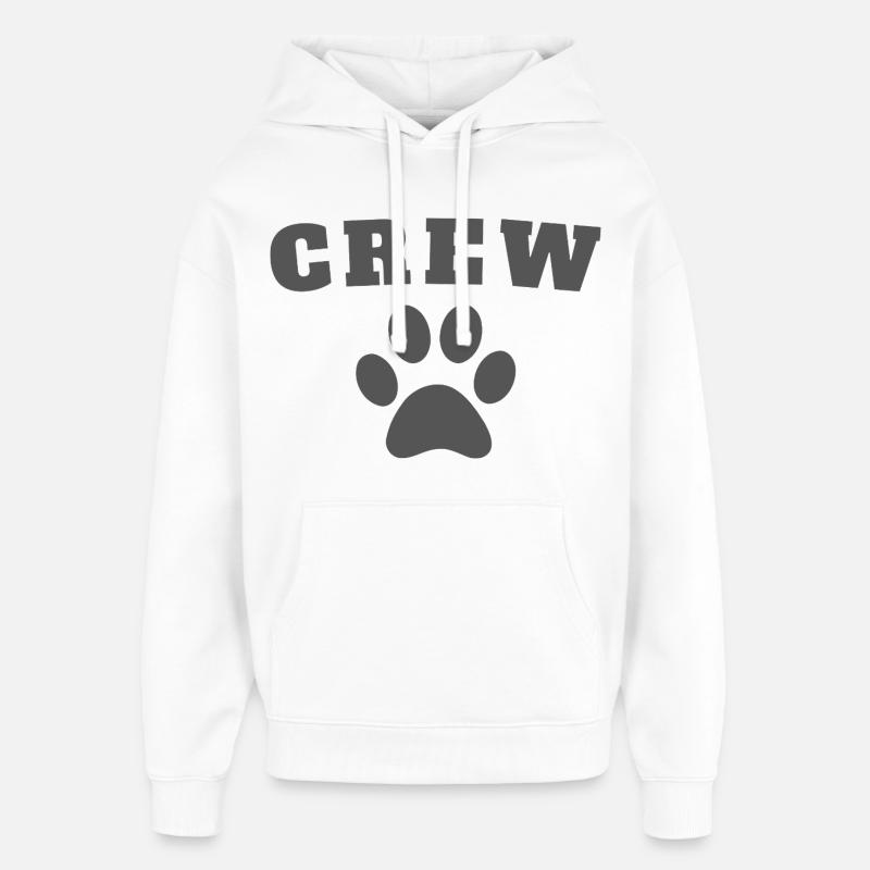 Chien d’équipage - Sweat à capuche unisexe Stanley/Stella Oversized - blanc