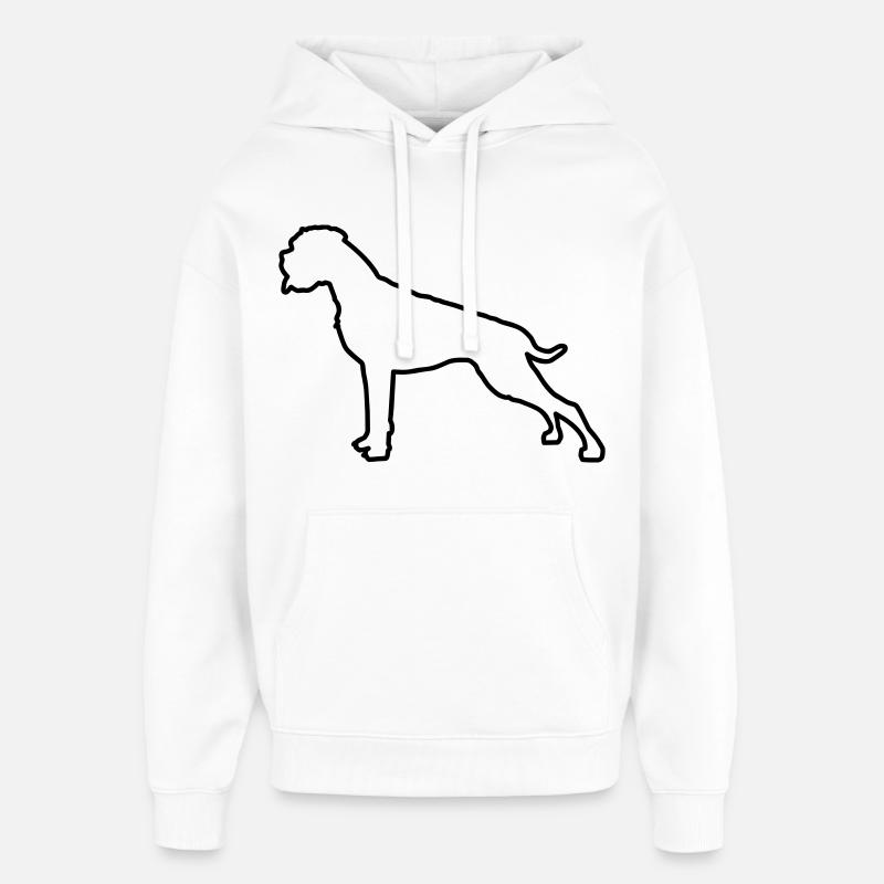 Plan Boxer - Sweat à capuche unisexe Stanley/Stella Oversized - blanc