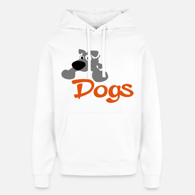 chien - Sweat à capuche unisexe Stanley/Stella Oversized - blanc