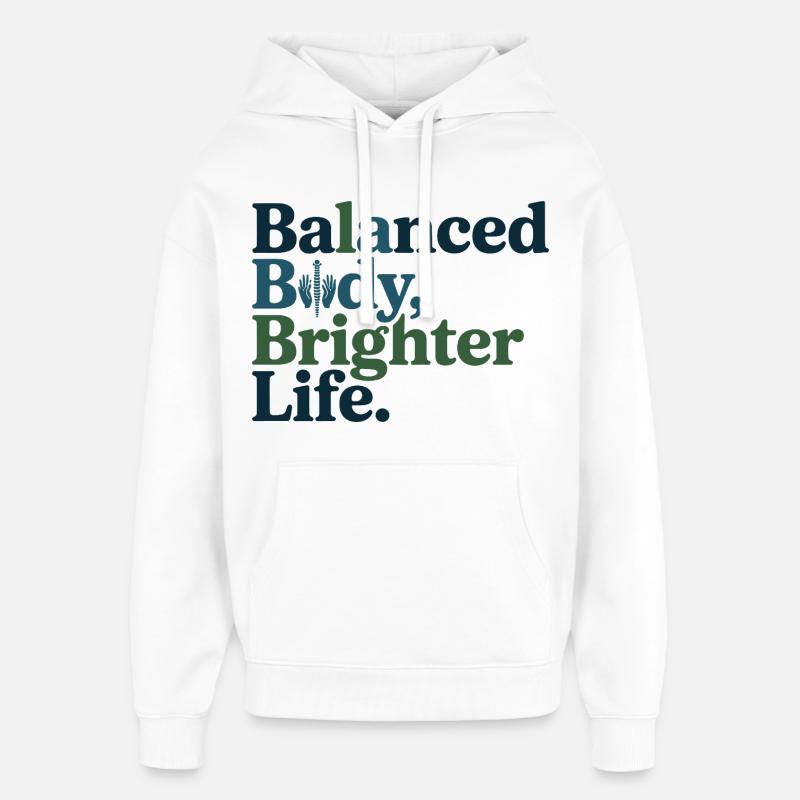 Osteopath Balanced Body Brighter Life Professional - Oversized Unisex Hoodie von Stanley/Stella - Weiß