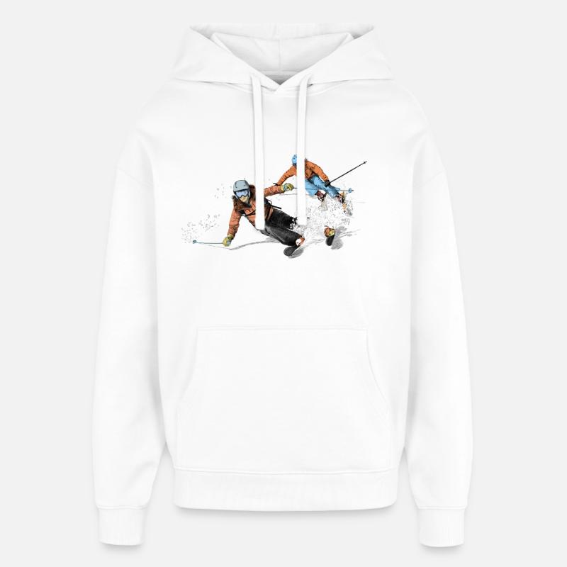 Slalom - Sweat à capuche unisexe Stanley/Stella Oversized - blanc