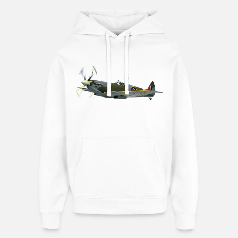 spitfire6 - Oversized Unisex Hoodie von Stanley/Stella - Weiß
