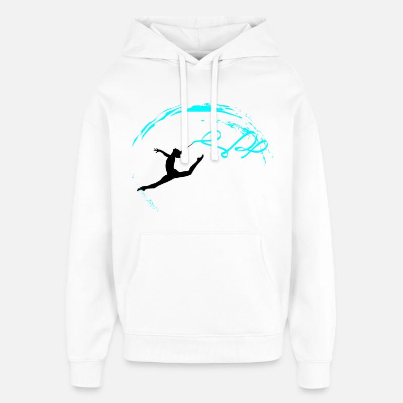 Gymnastics rythmiques - Sweat à capuche unisexe Stanley/Stella Oversized - blanc