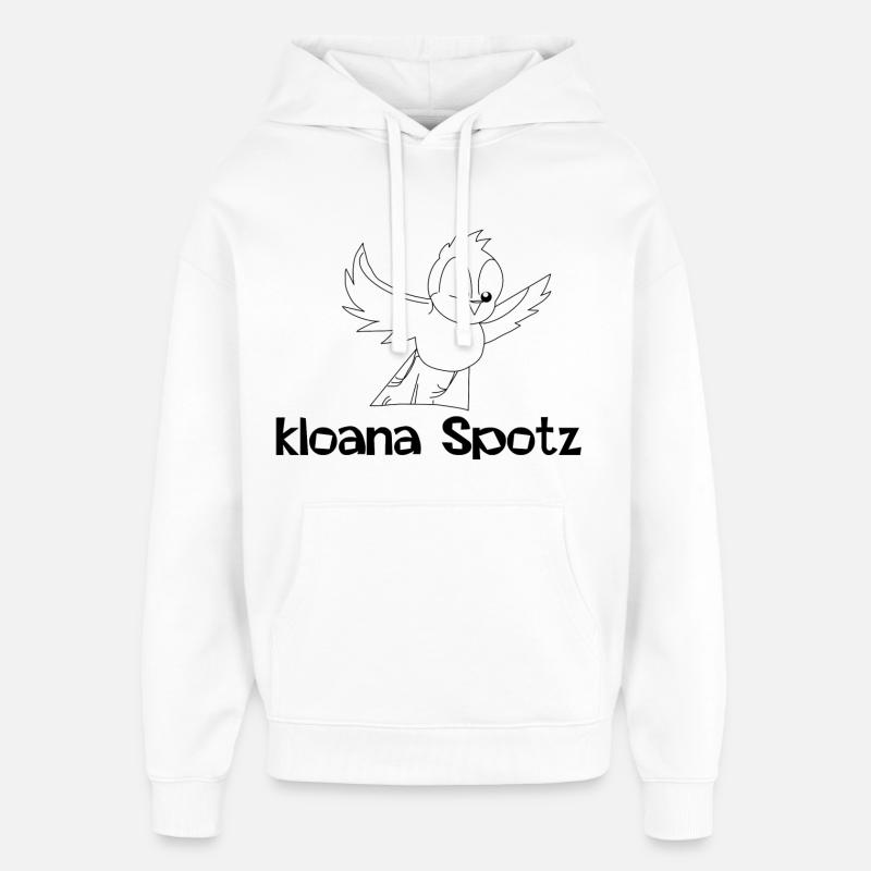 kloana Spotz-kleiner Spatz,Austrian dialect - Oversized Unisex Hoodie by Stanley/Stella - white