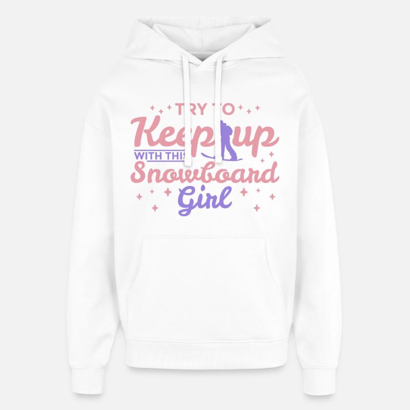 Snowboarder - Sweat à capuche unisexe Stanley/Stella Oversized - blanc