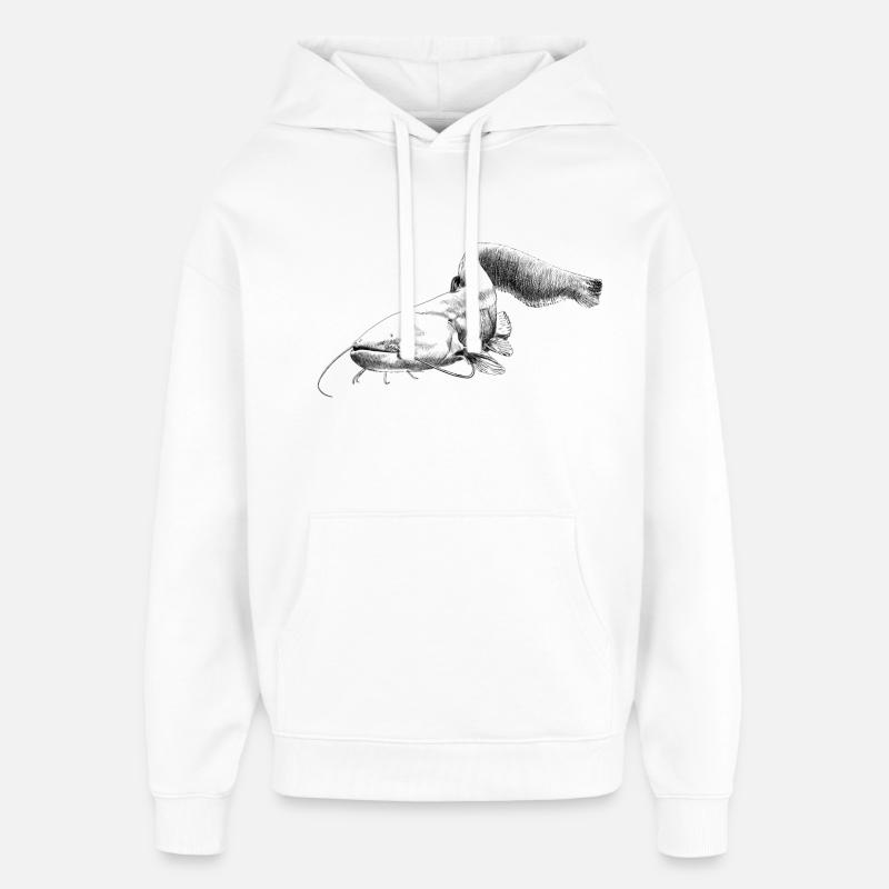 catfish - Sweat à capuche unisexe Stanley/Stella Oversized - blanc