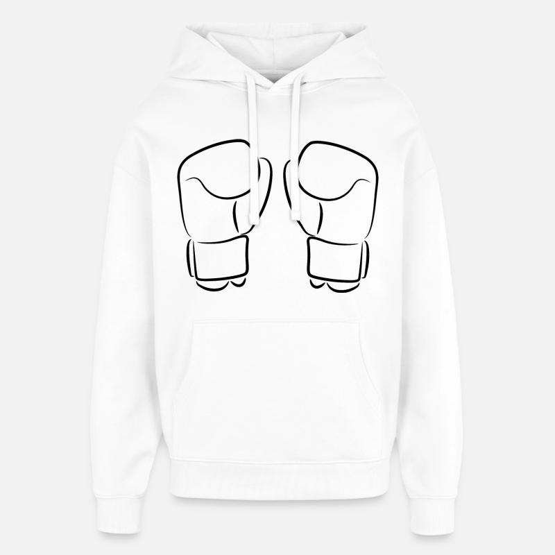 Gants de kickboxing - Sweat à capuche unisexe Stanley/Stella Oversized - blanc