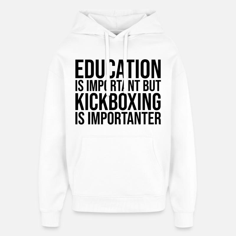 Kickboxing - Sweat à capuche unisexe Stanley/Stella Oversized - blanc