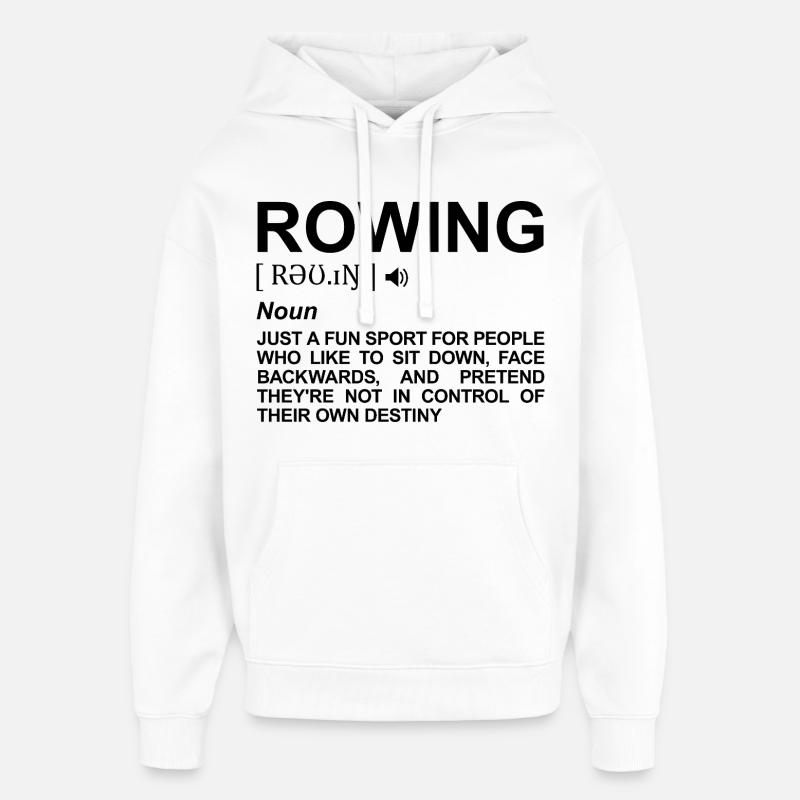 Signification de l’aviron - Sweat à capuche unisexe Stanley/Stella Oversized - blanc