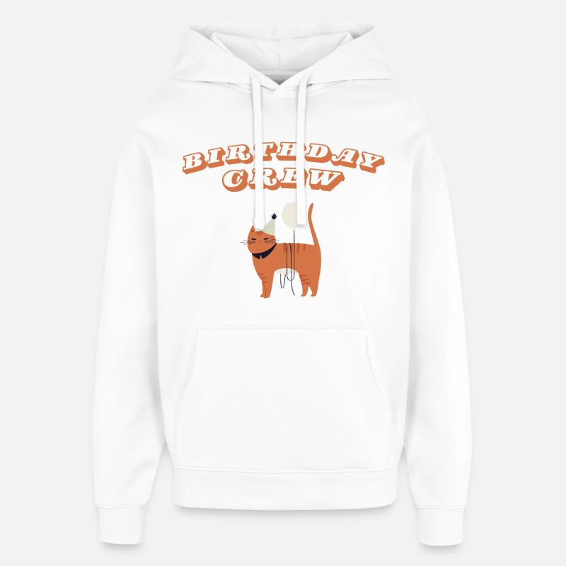 Équipe d’anniversaire - Sweat à capuche unisexe Stanley/Stella Oversized - blanc