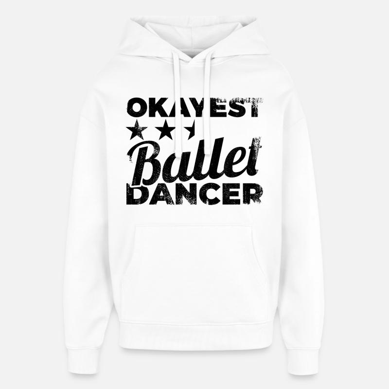 Danseur de ballet moyen - Sweat à capuche unisexe Stanley/Stella Oversized - blanc