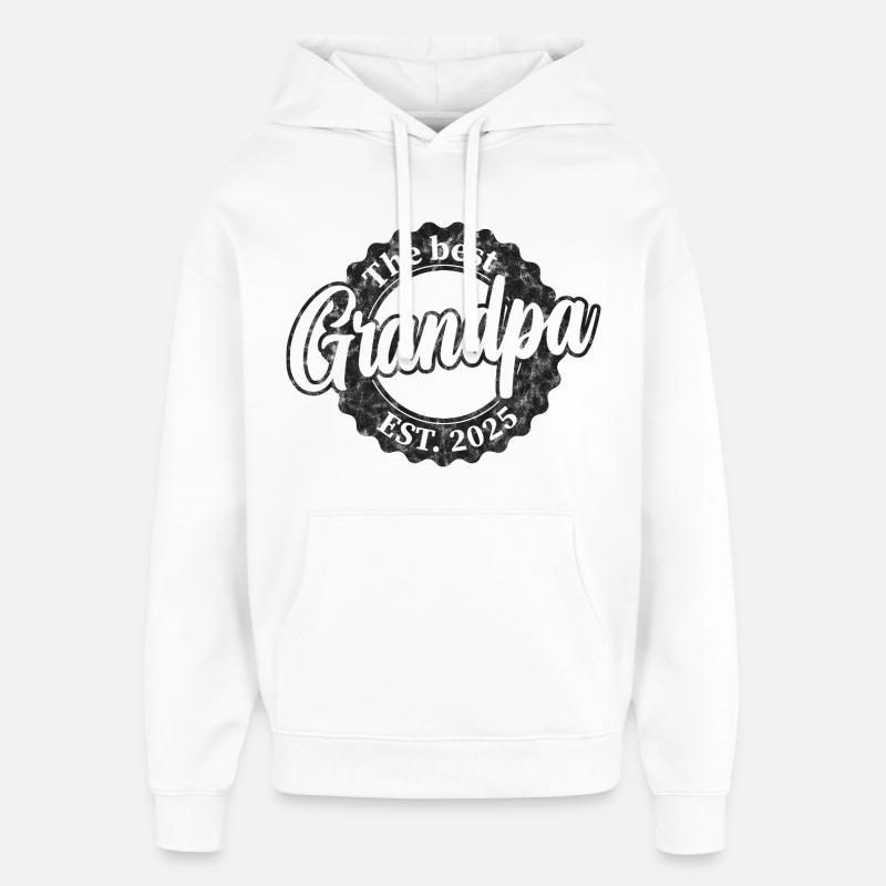 Le meilleur papy depuis 2025 - Sweat à capuche unisexe Stanley/Stella Oversized - blanc