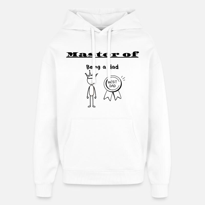 Maître d’être père - Sweat à capuche unisexe Stanley/Stella Oversized - blanc