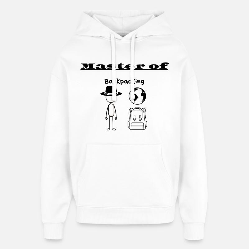 Maître en randonnée - Sweat à capuche unisexe Stanley/Stella Oversized - blanc