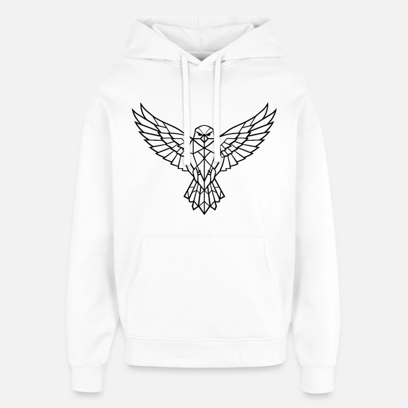 Oiseau - Sweat à capuche unisexe Stanley/Stella Oversized - blanc