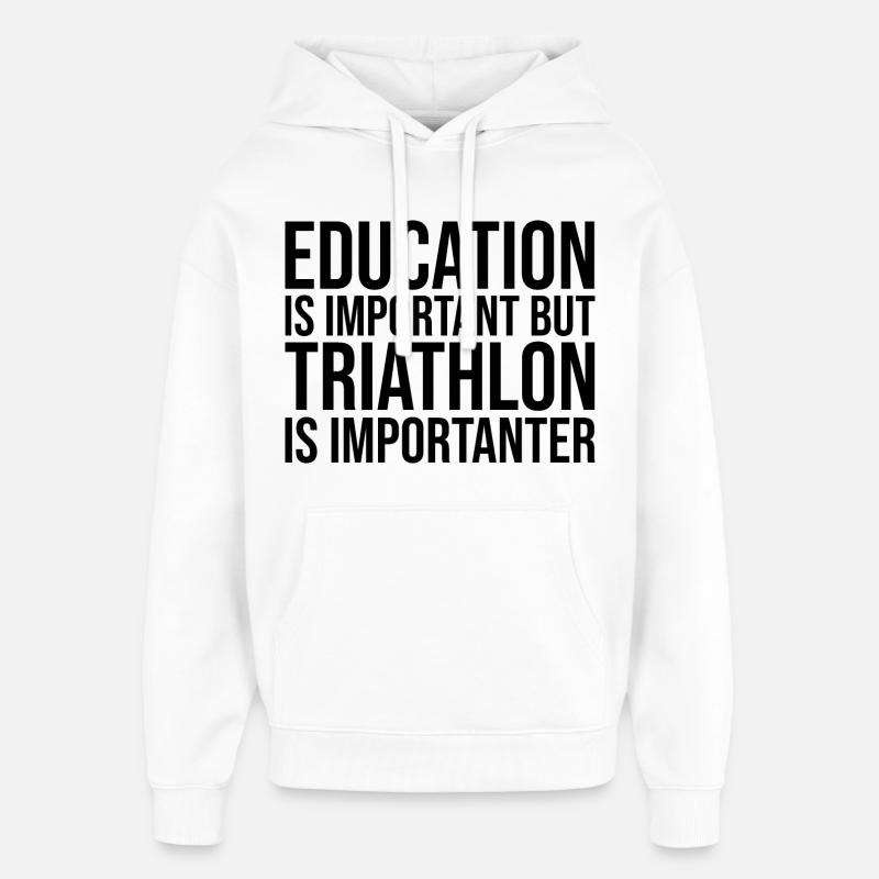 triathlon - Sweat à capuche unisexe Stanley/Stella Oversized - blanc