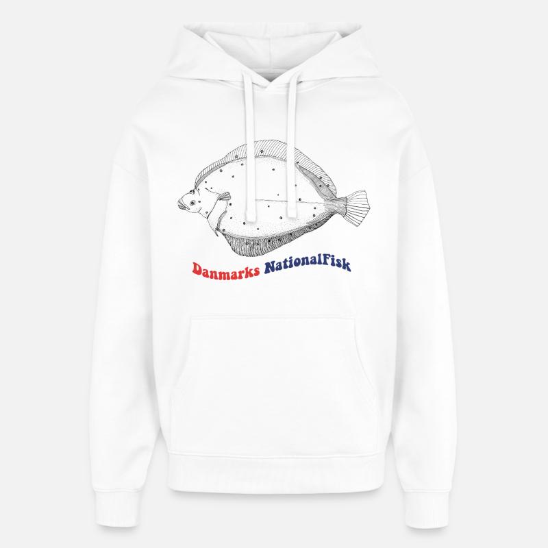 L’épagnette nationale de betteraves du Danemark - Sweat à capuche unisexe Stanley/Stella Oversized - blanc