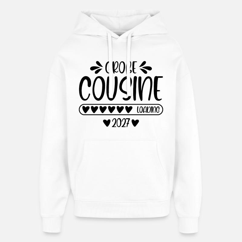 Big Cousin 2027 chargement - Sweat à capuche unisexe Stanley/Stella Oversized - blanc