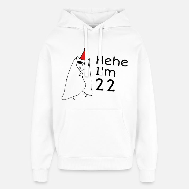 22-jähriges Jubiläum – 22-jähriges Jubiläumsgeschenk - Oversized Unisex Hoodie von Stanley/Stella - Weiß
