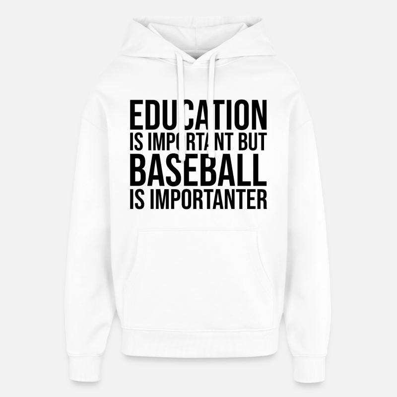 Base-ball - Sweat à capuche unisexe Stanley/Stella Oversized - blanc