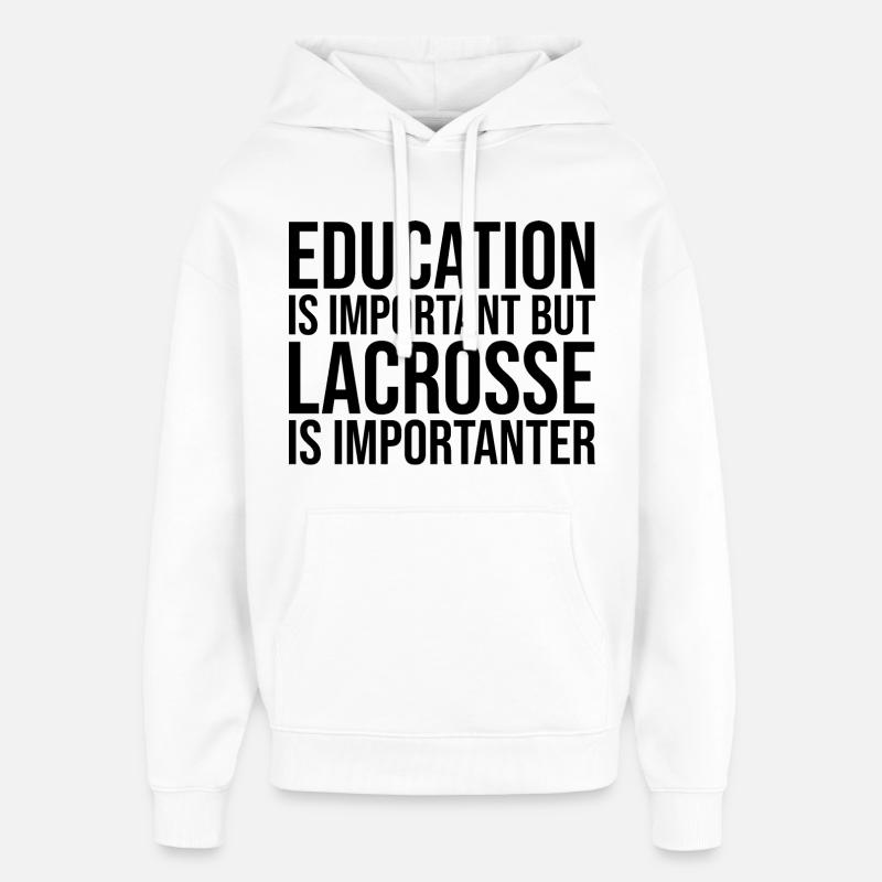 Lacrosse - Sweat à capuche unisexe Stanley/Stella Oversized - blanc