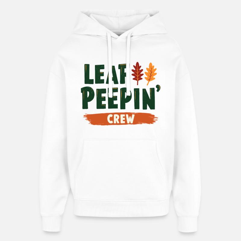 Citation de Leaf Peeping Crew - Sweat à capuche unisexe Stanley/Stella Oversized - blanc