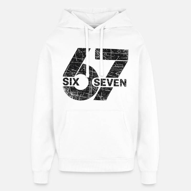 67 Six Sept - Sweat à capuche unisexe Stanley/Stella Oversized - blanc