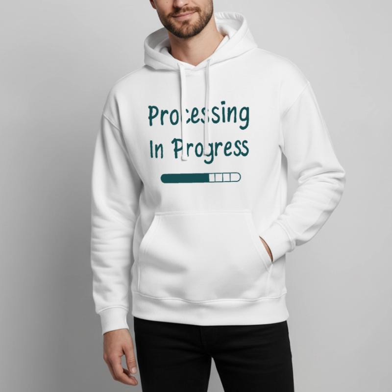 Processing In Progress Loading Bar Statement Oversized Unisex Hoodie by Stanley/Stella