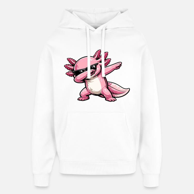 Axlotl en dabing - Sweat à capuche unisexe Stanley/Stella Oversized - blanc