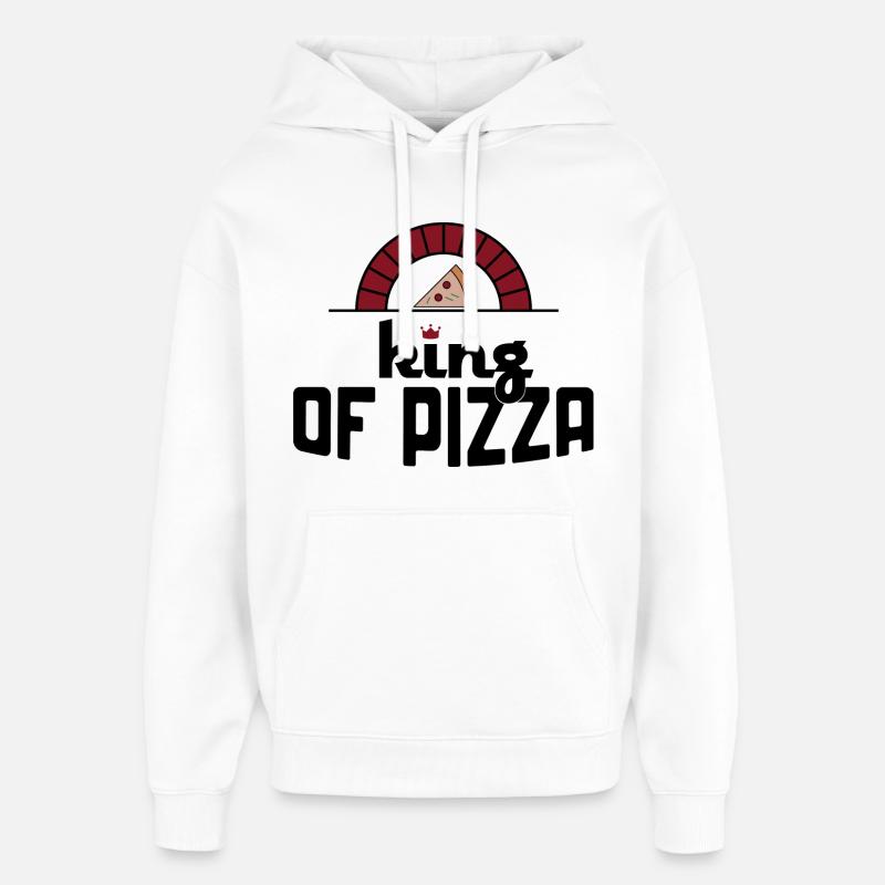 Pizza - Sweat à capuche unisexe Stanley/Stella Oversized - blanc
